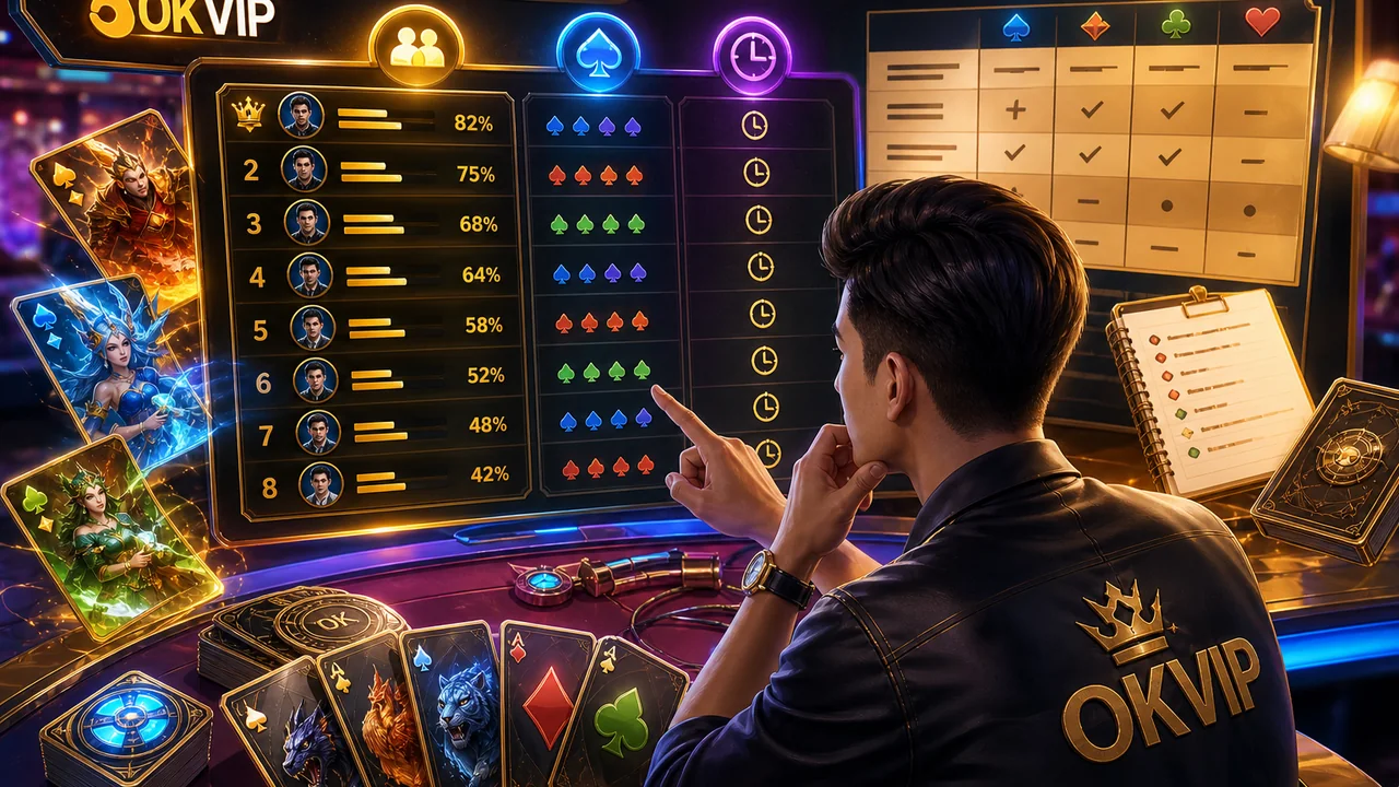 Đọc bảng xếp hạng game bài thông minh: cách đọc bảng xếp hạng game bài để chọn thể thức mới
